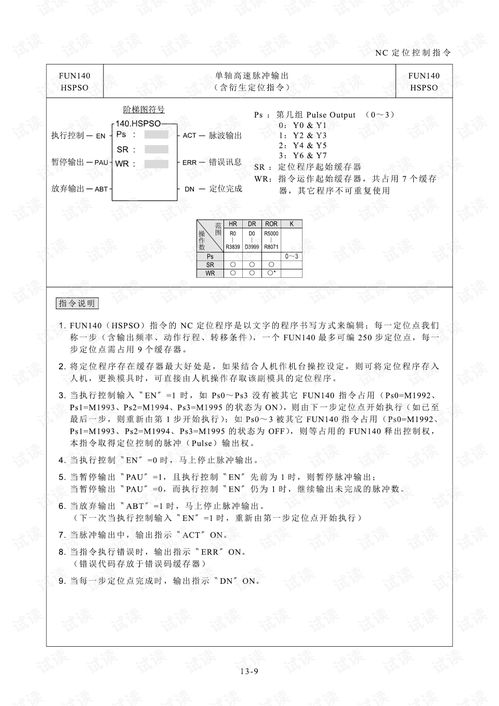 永宏運動指令手冊概述